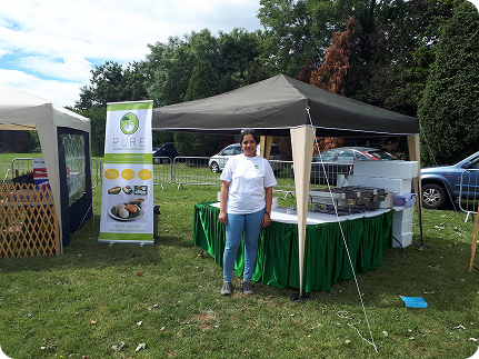 Pure Batter at local market stall